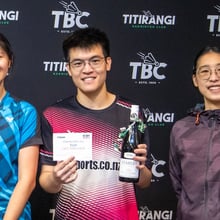 Social Mixed Doubles Winners: Vivian Wang / Bowen Zhao